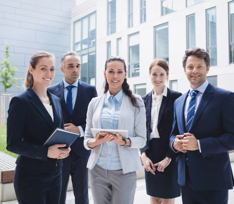 businesspeople-standing-outside-office-building_107420-74307